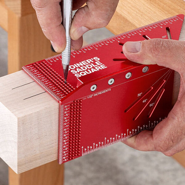 Precision Joiner's Saddle Layout Square Tool for Accurate Woodworking