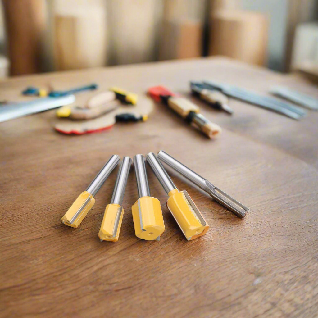 5-Piece Trimming Machine Straight Cutter Head Set for Precise Cutting