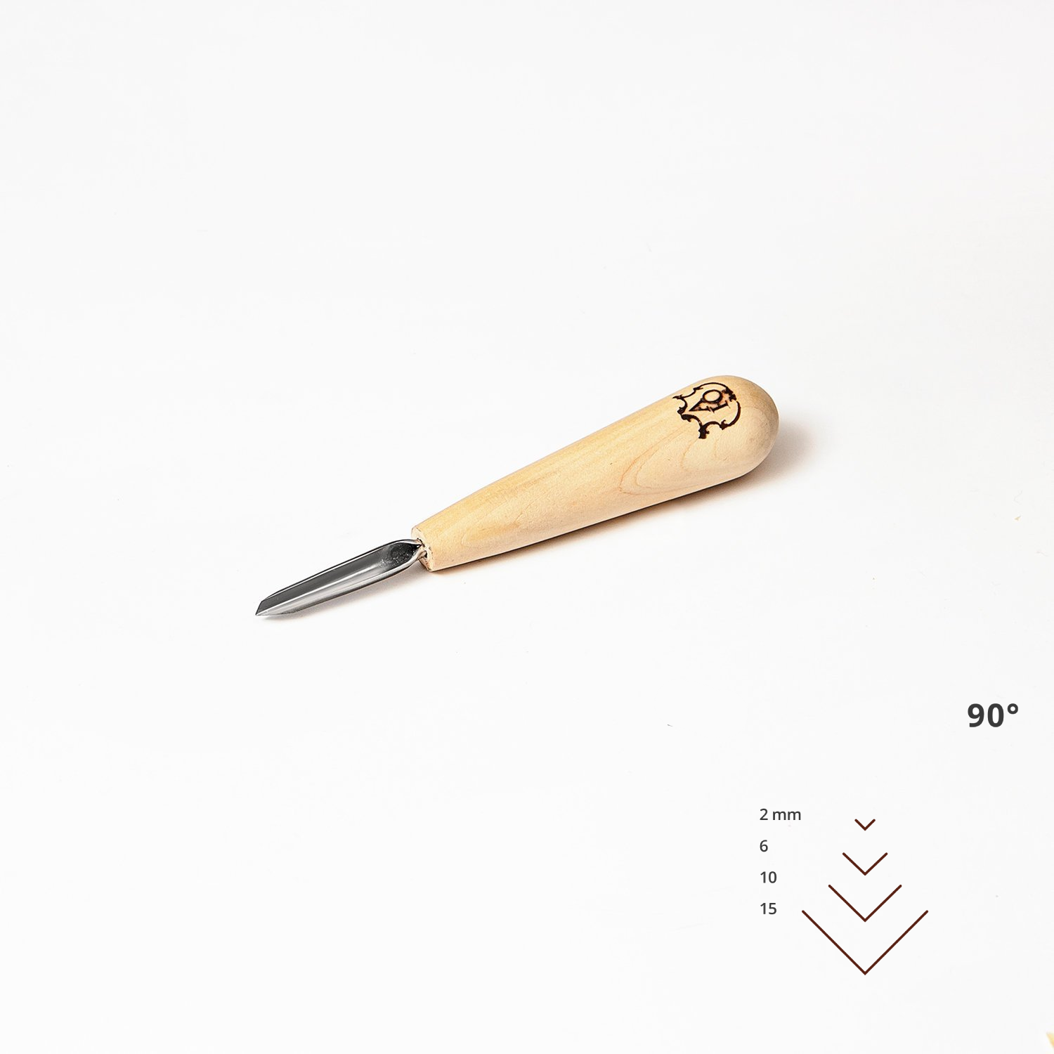 V-parting Short Skew Chisel For Chip Carving, Woodcarving Chip Detaile